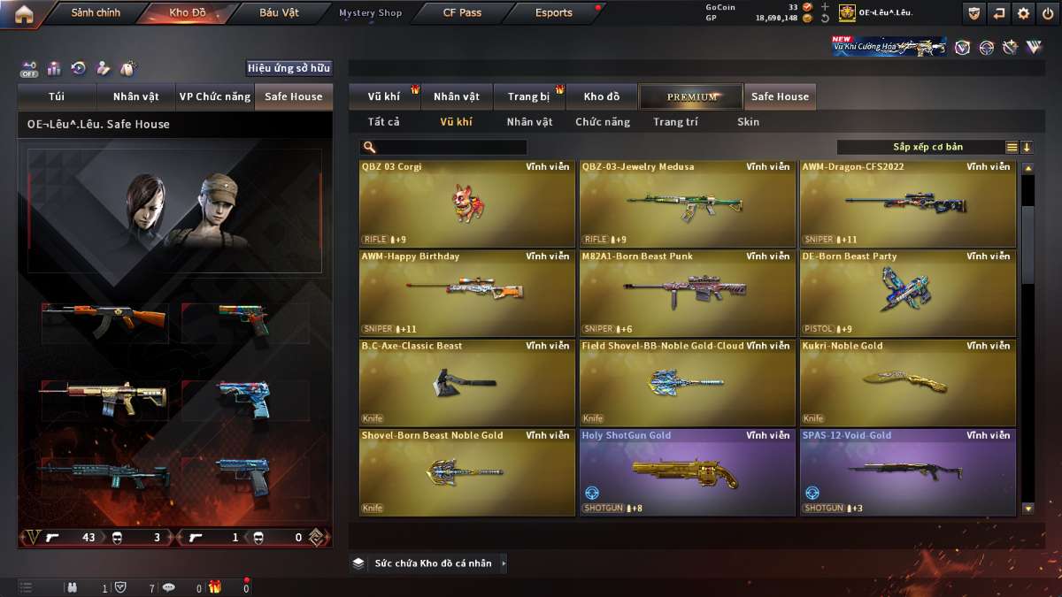 shop acc cf uy tin gia re